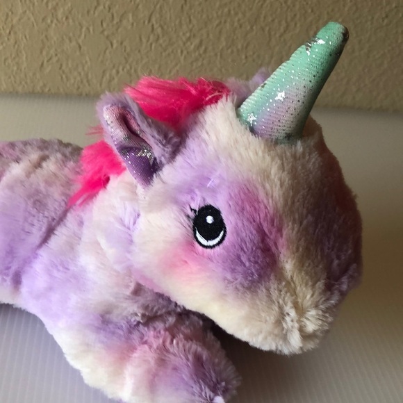 Fuzzy Friends Pink & Purple Unicorn Plush - Picture 7 of 7